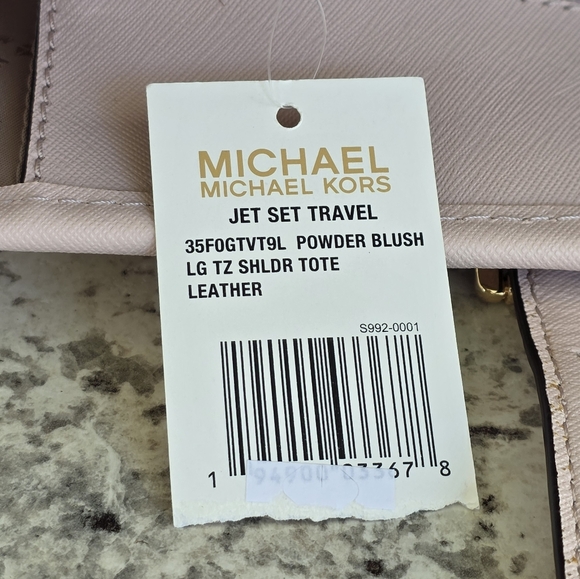 Michael Kors Jet Set Large Pink Tote - Picture 7 of 10